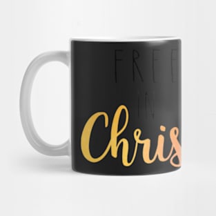 Free in Christ sunset Mug